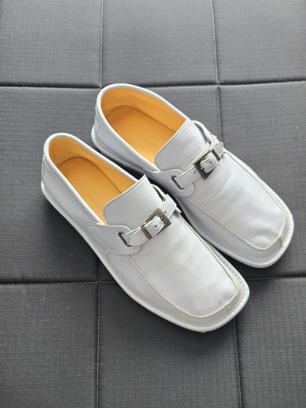 Cesare Pacciotti Relaxed loafers in softest ice blue leather size 38 W - Picture 8 of 11